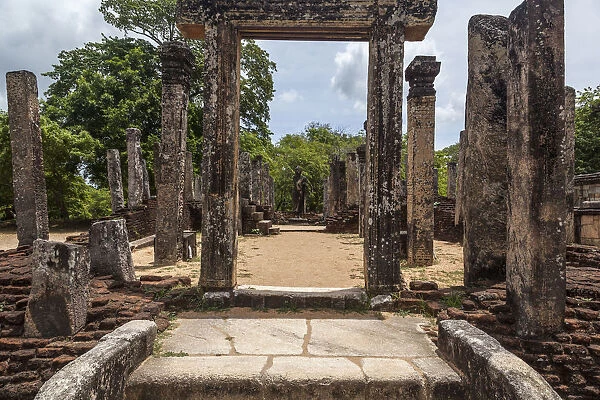 Remains of the Atadage in Polonnaruwa Quadrangle