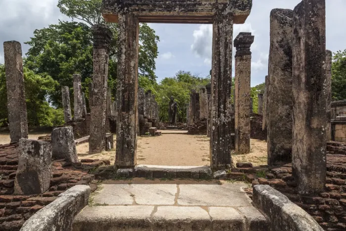 Framed Print : Remains of the Atadage in Polonnaruwa Quadrangle Framed Print : Remains of the Atadage in Polonnaruwa Quadrangle