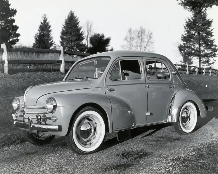 Framed Print : Renault Four Door Economy Car Framed Print : Renault Four Door Economy Car