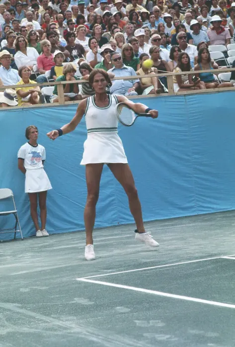 Framed Print : Renee Richards Returning Serve Framed Print : Renee Richards Returning Serve