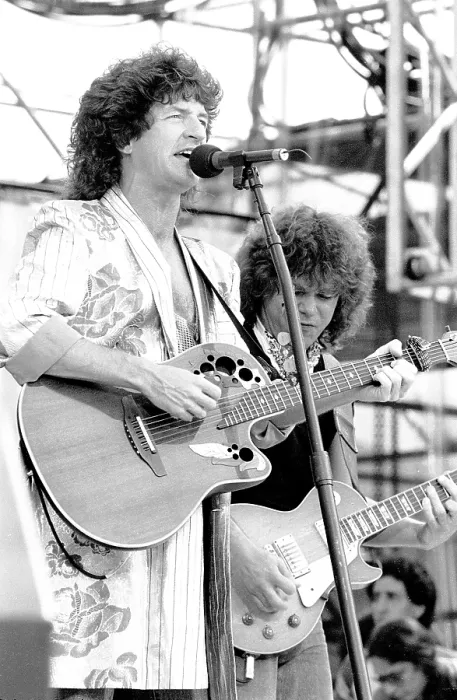 Framed Print : REO Speedwagon On Stage Framed Print : REO Speedwagon On Stage