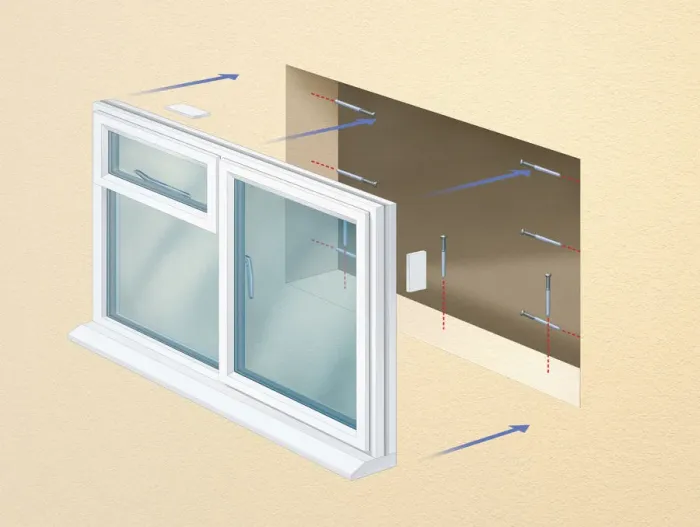 Framed Print : Replacing a window