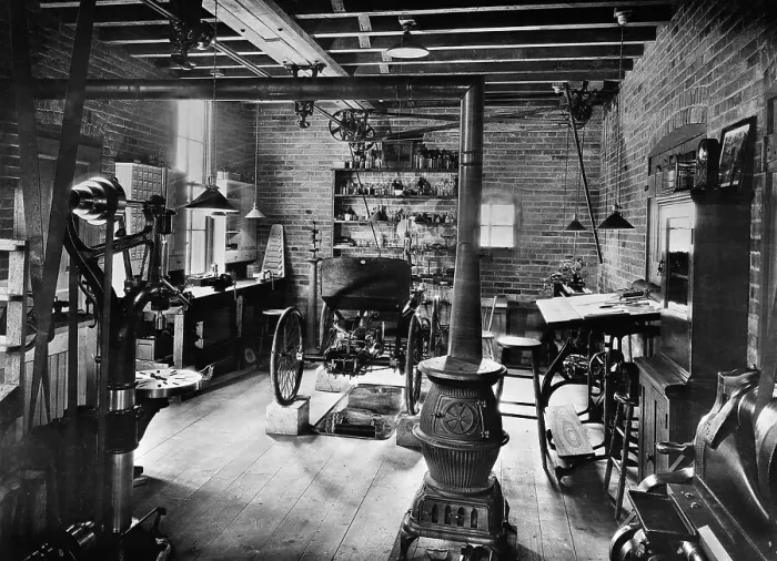 Framed Print : Replica Of Henry Fords Workshop Framed Print : Replica Of Henry Fords Workshop