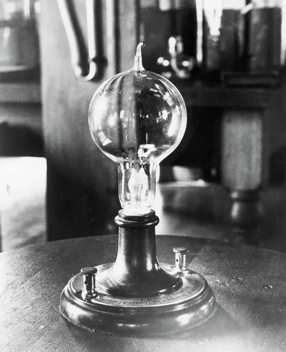Framed Print : Replica of Thomas Edison's Incandescent Lamp Framed Print : Replica of Thomas Edison's Incandescent Lamp