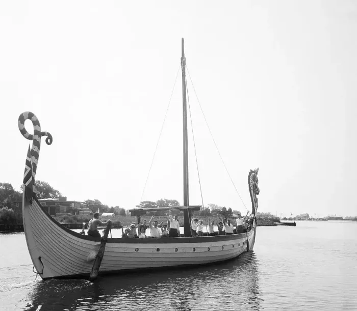 Framed Print : Replica Of Viking Ship At Long Island Framed Print : Replica Of Viking Ship At Long Island