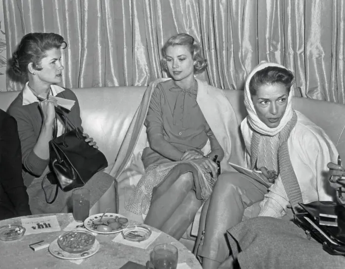 Framed Print : A Reporter Interviewing Grace Kelly