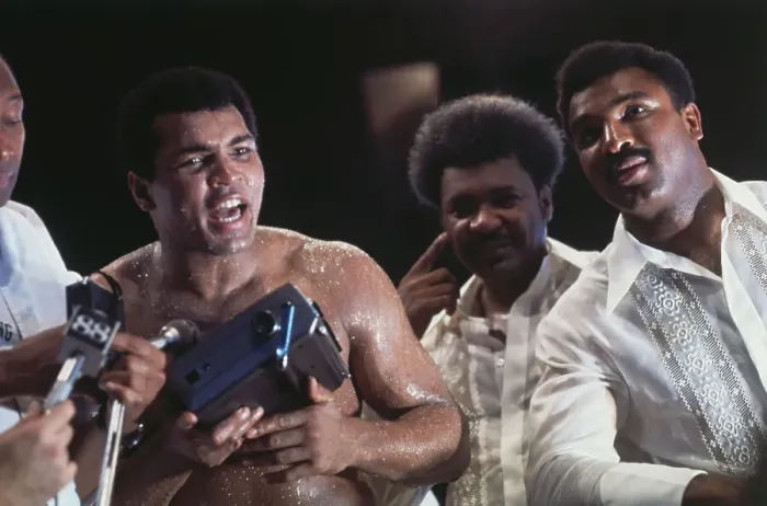 Framed Print : Reporters Addressing Muhammad Ali