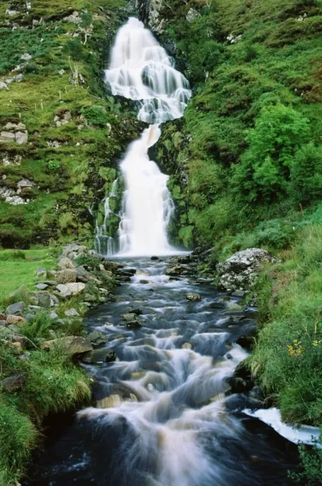 Framed Print : Republic of Ireland, Donegal, Ardara, waterfall Framed Print : Republic of Ireland, Donegal, Ardara, waterfall