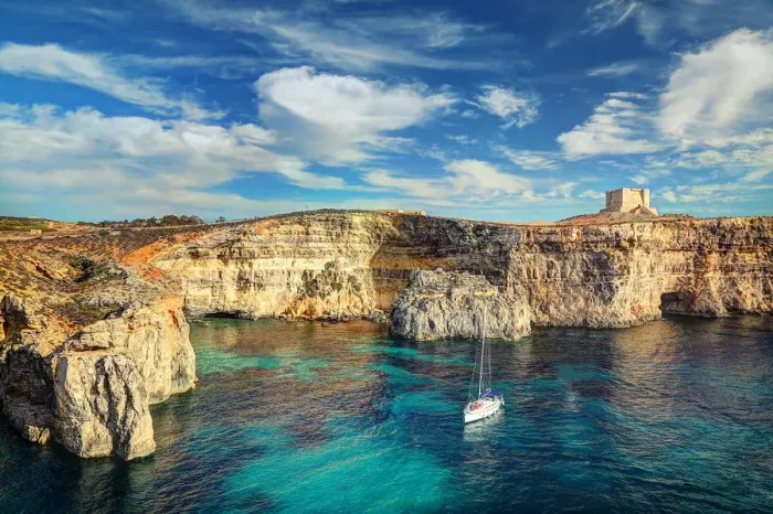 Framed Print : Republic of Malta, Comino Island, Watching tower, St. Marys Tower Framed Print : Republic of Malta, Comino Island, Watching tower, St. Marys Tower
