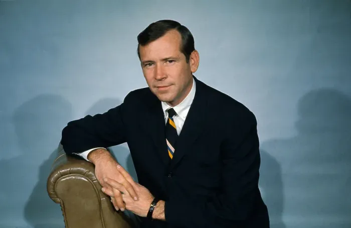 Framed Print : Former Republican Senator Howard Baker Jr. Sitting on Arm of Chair Framed Print : Former Republican Senator Howard Baker Jr. Sitting on Arm of Chair