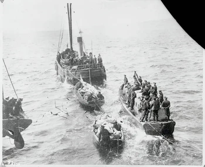 Framed Print : Rescue of German Sailors Framed Print : Rescue of German Sailors