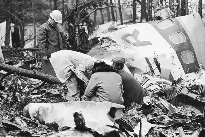 Framed Print : Rescue Workers at Airplane Crash