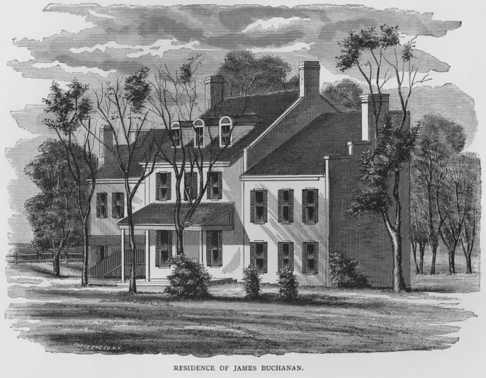 Framed Print : Residence of James Buchanan Framed Print : Residence of James Buchanan