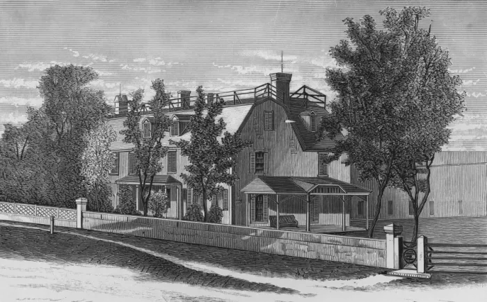 Framed Print : Residence of John Q Adams Framed Print : Residence of John Q Adams