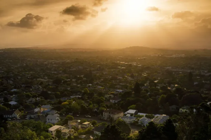 Framed Print : Residential area in Auckland