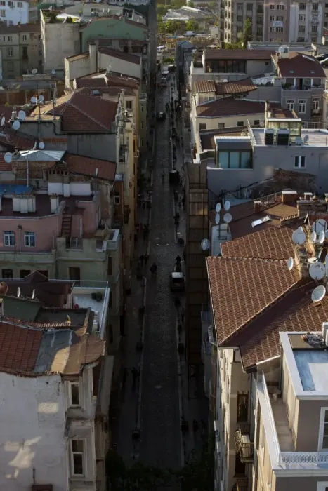 Framed Print : Residential area in Istanbul, Turkey