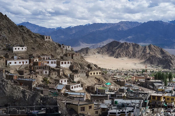 Residential area in Leh, Ladakh, India