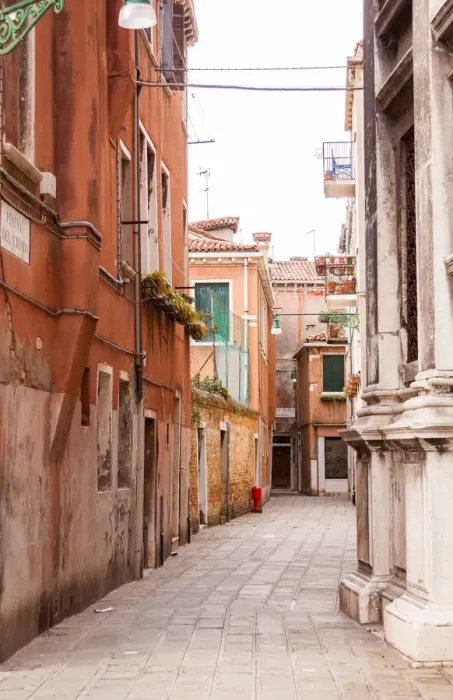 Framed Print : Residential Buildings in Historical Area of Venice Framed Print : Residential Buildings in Historical Area of Venice