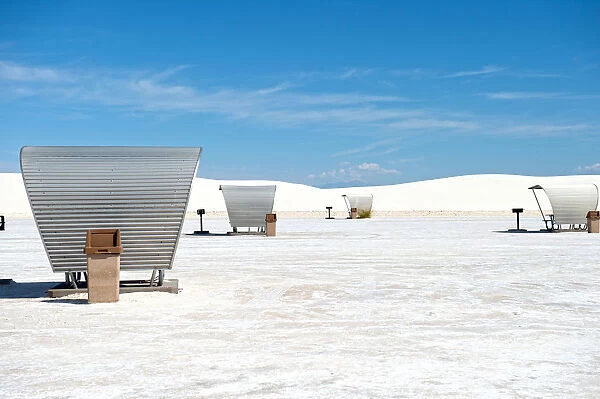 Rest area at White Sands National Monument