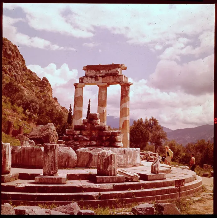 Framed Print : Restored Column of Tholos Framed Print : Restored Column of Tholos