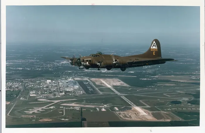 Framed Print : Restored Military Plane In Flight