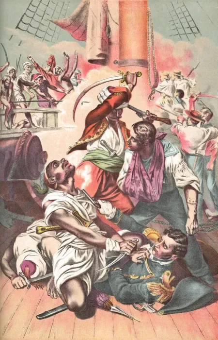 Framed Print : Reuben James Saving the Life of Stephen Decatur, Engraving by Alonzo Chappel - 19th Century Framed Print : Reuben James Saving the Life of Stephen Decatur, Engraving by Alonzo Chappel - 19th Century