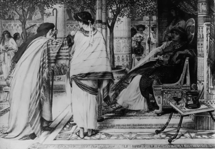 Framed Print : Reunited. Circa 1400 BC, Joseph introduces his father Jacob to Pharaoh Framed Print : Reunited. Circa 1400 BC, Joseph introduces his father Jacob to Pharaoh