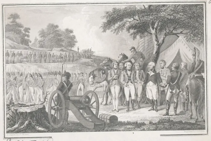Framed Print : Revolutionary War Scene Framed Print : Revolutionary War Scene