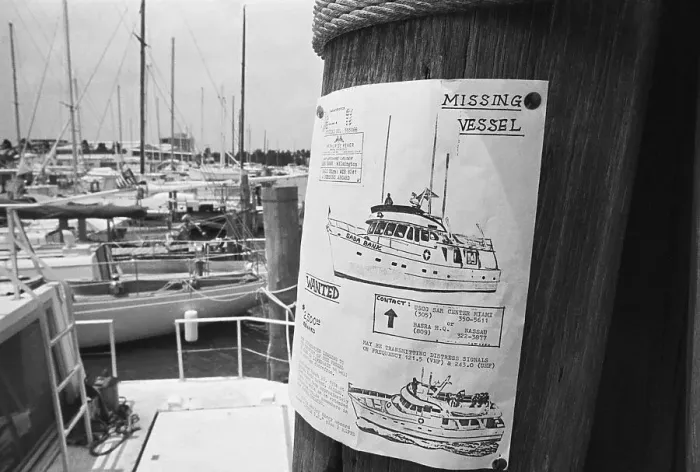 Framed Print : Reward Poster for Missing Yacht Framed Print : Reward Poster for Missing Yacht