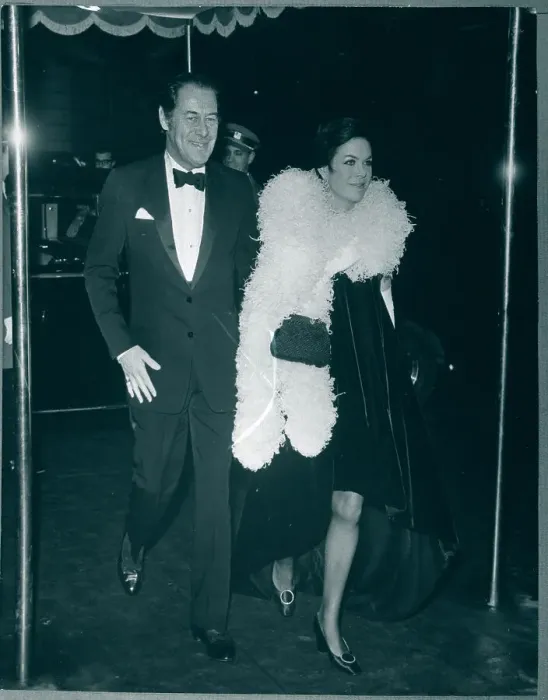 Framed Print : Rex Harrison and Wife at Movie Premiere Framed Print : Rex Harrison and Wife at Movie Premiere