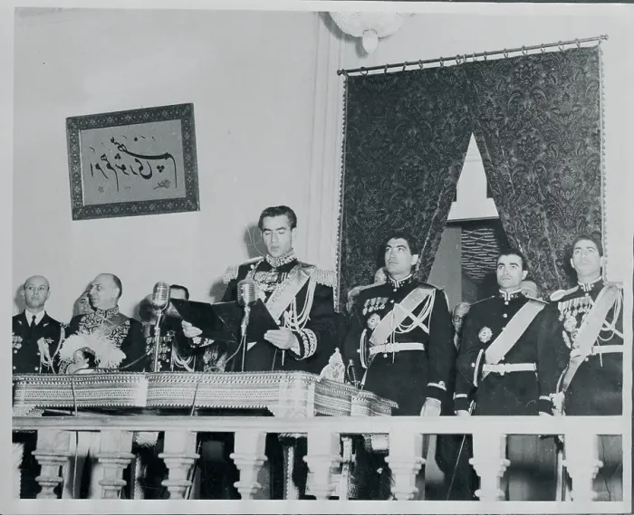 Framed Print : Reza Pahlevi Opening the Persian Parliament Framed Print : Reza Pahlevi Opening the Persian Parliament