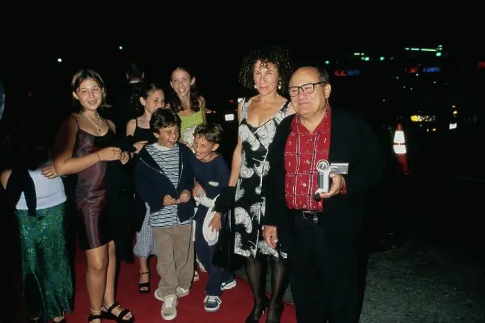 Framed Print : Rhea Pearlman, Danny DeVito & Family Attend L.A. Confidential Premiere Framed Print : Rhea Pearlman, Danny DeVito & Family Attend L.A. Confidential Premiere