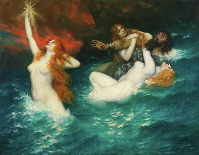 Framed Print : The Rhinemaidens Framed Print : The Rhinemaidens