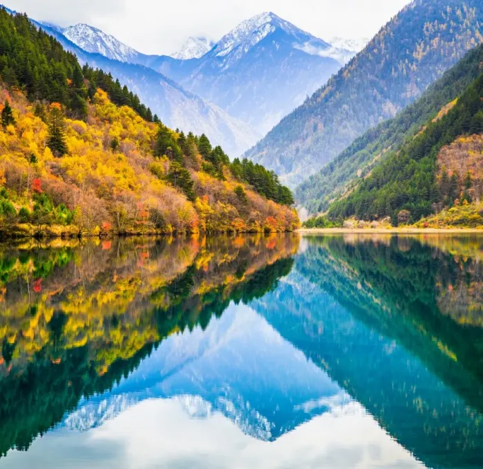 Framed Print : Rhinoceros Lake, Jiuzhaigou National Park