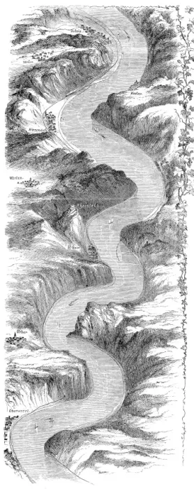 Framed Print : Rhive river engraving 1875 Framed Print : Rhive river engraving 1875