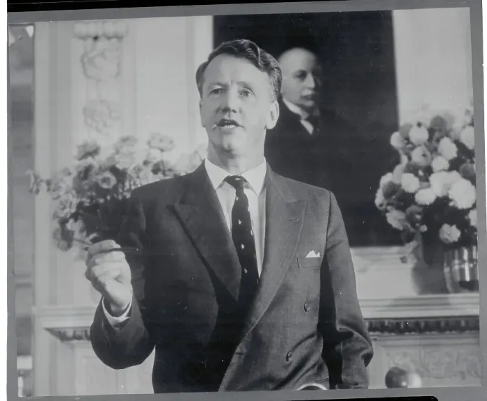 Framed Print : Rhodesian Leader Ian Smith Speaking to the Press Framed Print : Rhodesian Leader Ian Smith Speaking to the Press