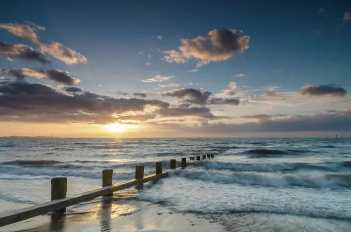 Framed Print : Rhyl Sunset, Denbighshire, Wales Framed Print : Rhyl Sunset, Denbighshire, Wales