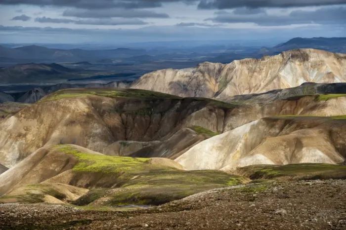 Framed Print : Rhyolite mountains, Landmannalaugar, Fjallabak Nature Reserve, Highlands, Iceland, Europe Framed Print : Rhyolite mountains, Landmannalaugar, Fjallabak Nature Reserve, Highlands, Iceland, Europe