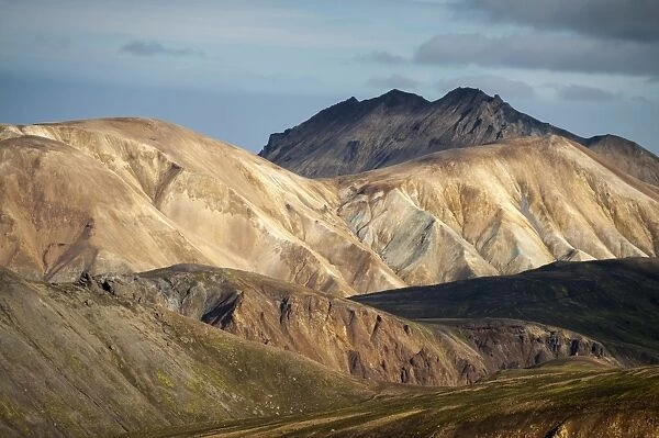 Rhyolite mountains, Landmannalaugar, Fjallabak Nature Reserve, Highlands, Iceland, Europe