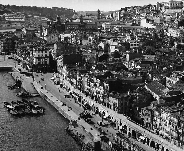 Porto. The Ribeira district in the city of Porto or Oporto