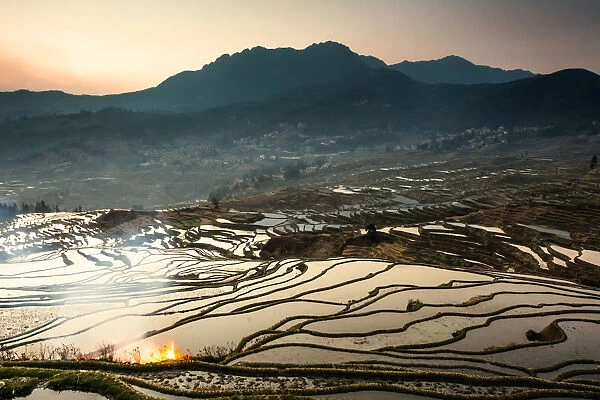 Rice terrace at Yuanyang. Yunnan. China