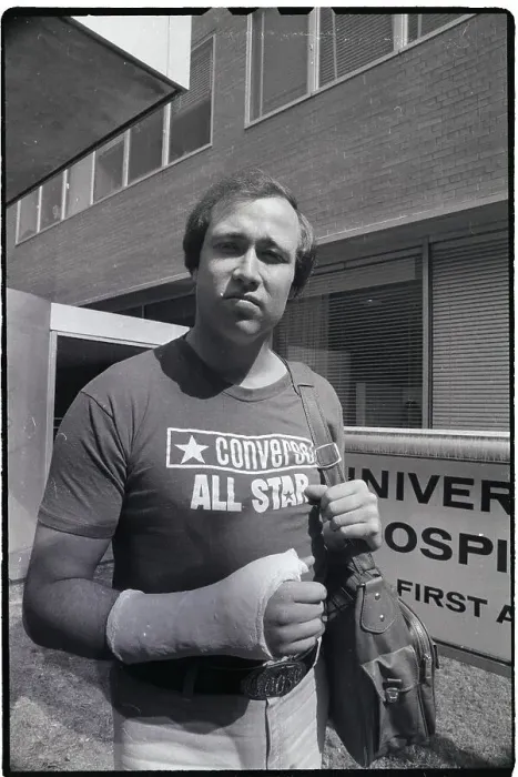 Framed Print : Rich Gossage W / Bandaged Hand @ Hospital Framed Print : Rich Gossage W / Bandaged Hand @ Hospital