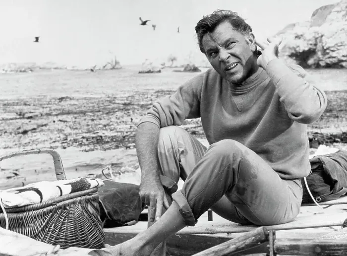 Framed Print : Richard Burton on the Beach Framed Print : Richard Burton on the Beach