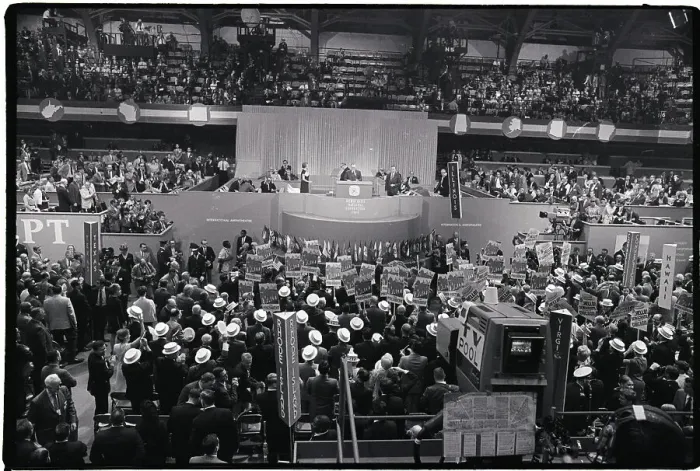 Framed Print : Richard Daley Addresses Conv / General Vie Framed Print : Richard Daley Addresses Conv / General Vie