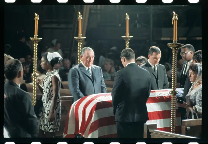 Framed Print : Richard Daley in Honor Guard at Bier of Robert Kennedy Framed Print : Richard Daley in Honor Guard at Bier of Robert Kennedy