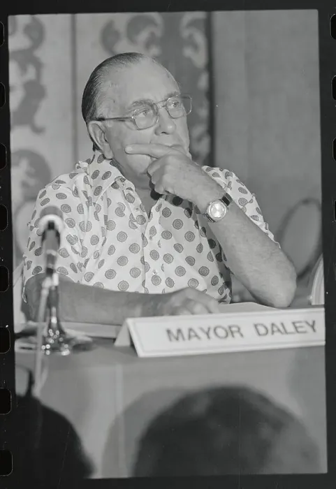 Framed Print : Richard Daley Listening Framed Print : Richard Daley Listening