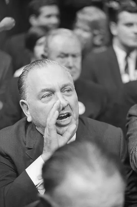 Framed Print : Richard Daley Shouting