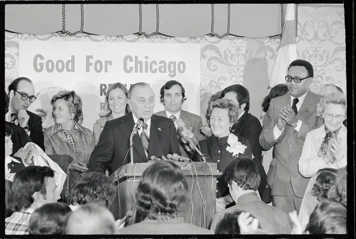 Framed Print : Richard Daley Thanking Supporters Framed Print : Richard Daley Thanking Supporters