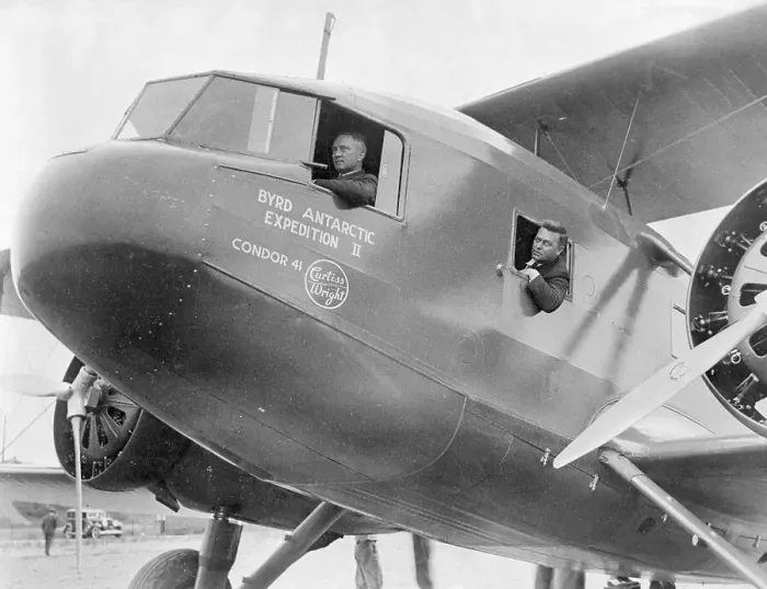 Framed Print : Richard E. Byrd in Airplane Framed Print : Richard E. Byrd in Airplane