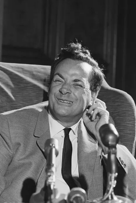 Framed Print : Richard Feynman Seated Smiling Framed Print : Richard Feynman Seated Smiling